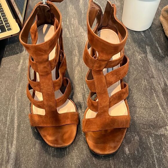 Prada Cage Sandal with Block Heel - Picture 1 of 7